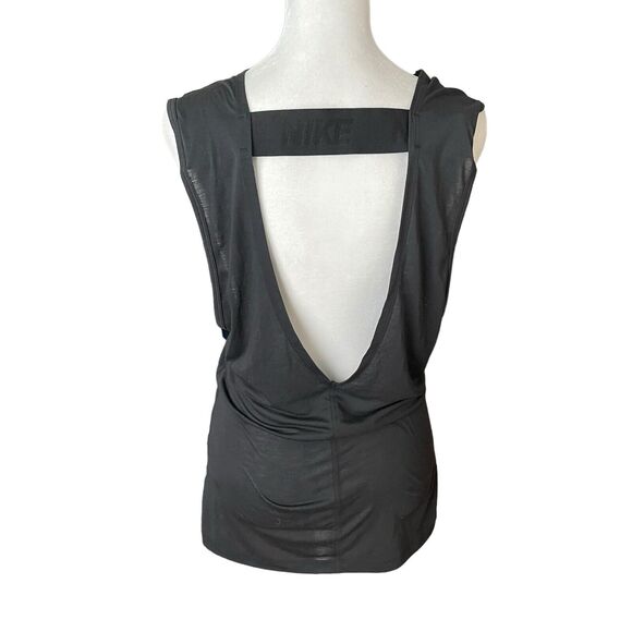 Nike x Soul Cycle XS Muscle Tee Black Tank Top Open Back Mesh Workout - Picture 9 of 10